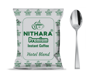 Nithara Hotel Blend Instant Coffee (60% Coffee & 40% Chicory) - 1kg (200g X 5 Packets) Combo - Spoon Offer (5 Nos.)
